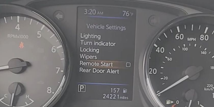 Unchecked Remote Start Option